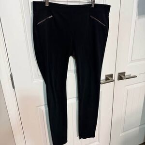 Dress Pants XL Decree faux zipper slim comfy leg 10”=rise 32”=length C7352